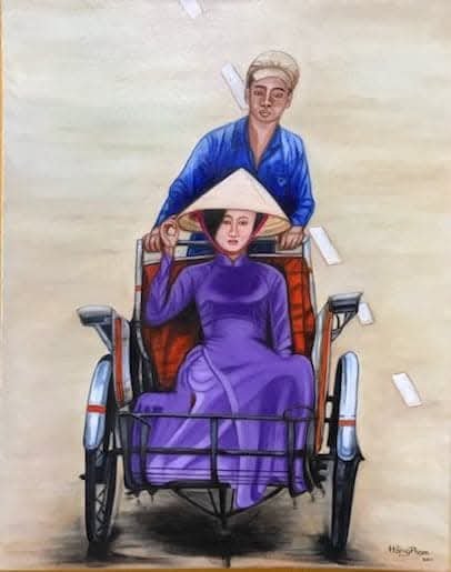 Vietnamese Lady in the Pedicab