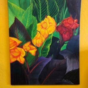 Canna Lily Bulbs, painting by Hang Pham