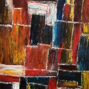 Colorful Rectangles, painting by Christi Pham