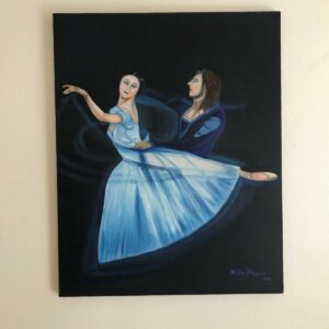 Double Dancers Belle, painting by Hang Pham