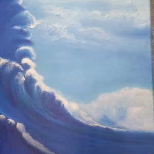 Huge Waves, painting by Christi Pham