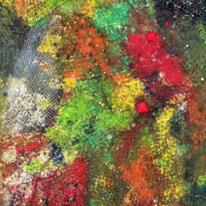 Jeweled Metamorphosis, painting by Christi Pham