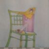 Sandals Box on Chair, painting by Christi Pham