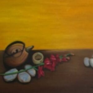 Teapot, painting by Hang Pham
