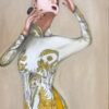 Vietnamese Lady Long Dress, painting by Hang Pham